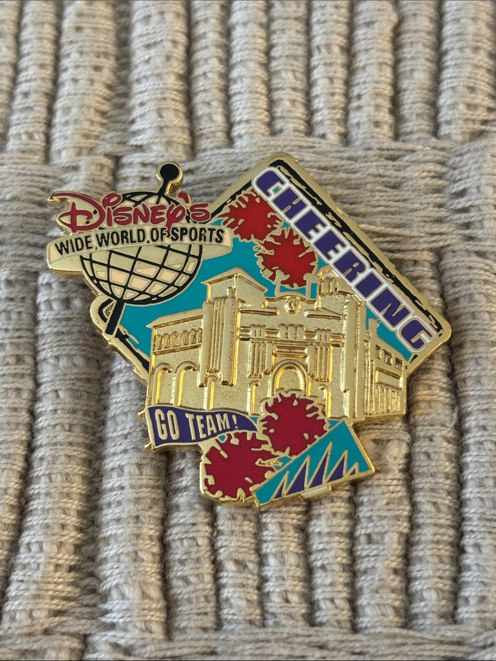 DISNEY Vintage 1990s Wide World of Sports Cheering Pin